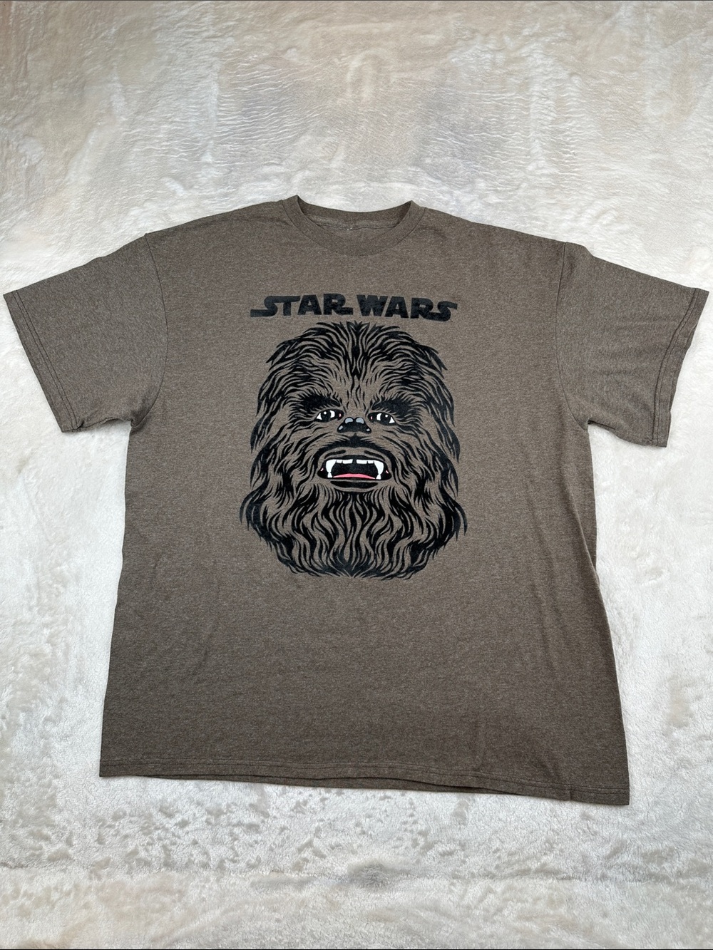 Star Wars Chewbacca T Shirt Mens XL Brown Wookie Graphic Tee Lucasfilm